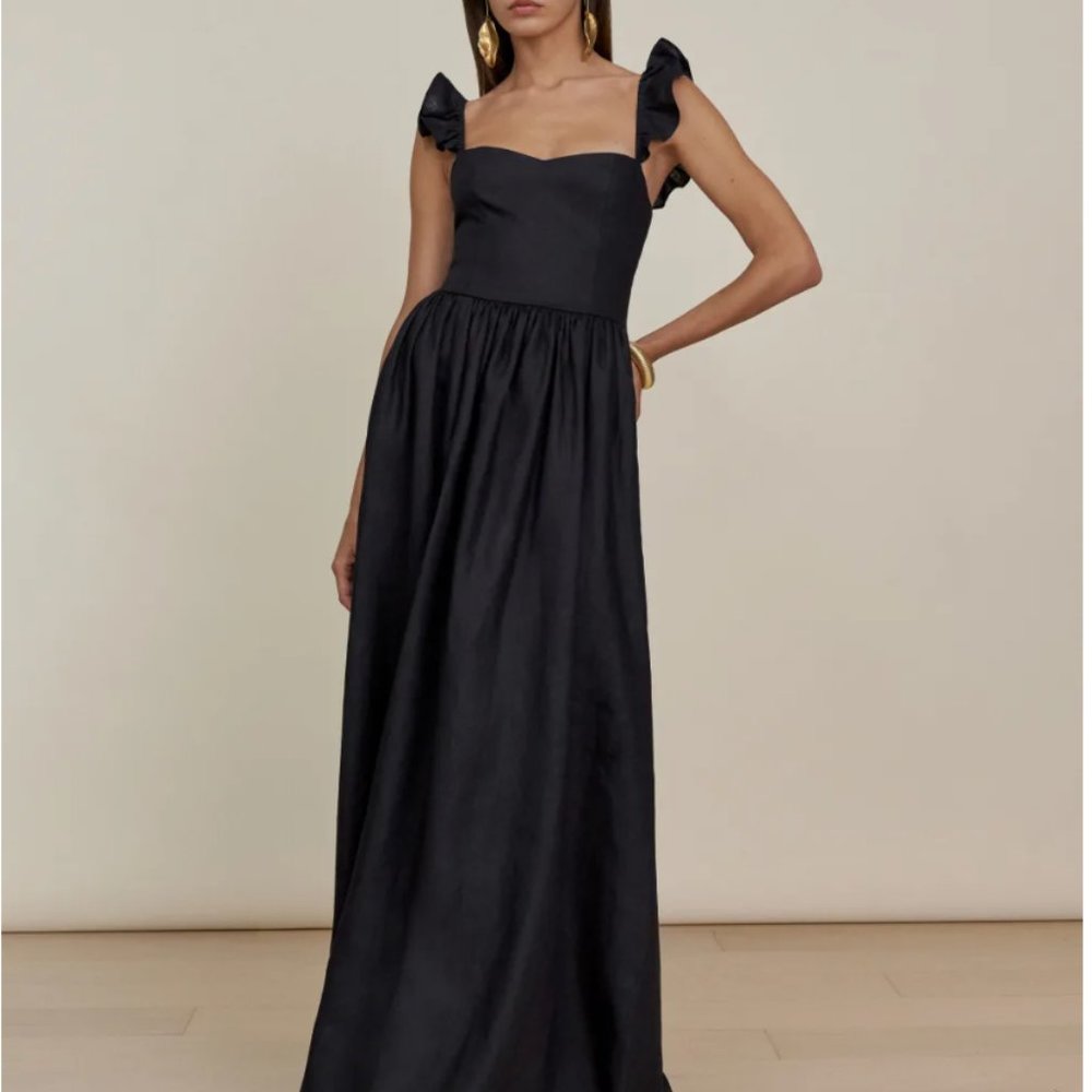 Reformation Vecchio Dress Size 4 Black